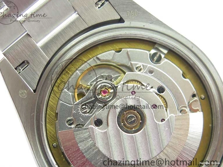 0517 SmoothTexture Day-Date 36mm 128239 SS Crystal BP Best Edition Black MOP Crystal Marker Dial on SS President Bracelet A 2681